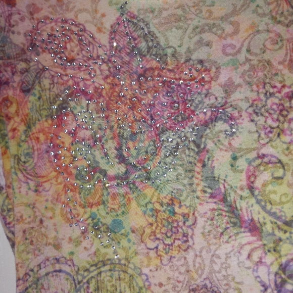 🐮 🐄 G. GIRL EMBELLISHED CAPPED SLEEVE SHIRT - Picture 4 of 7